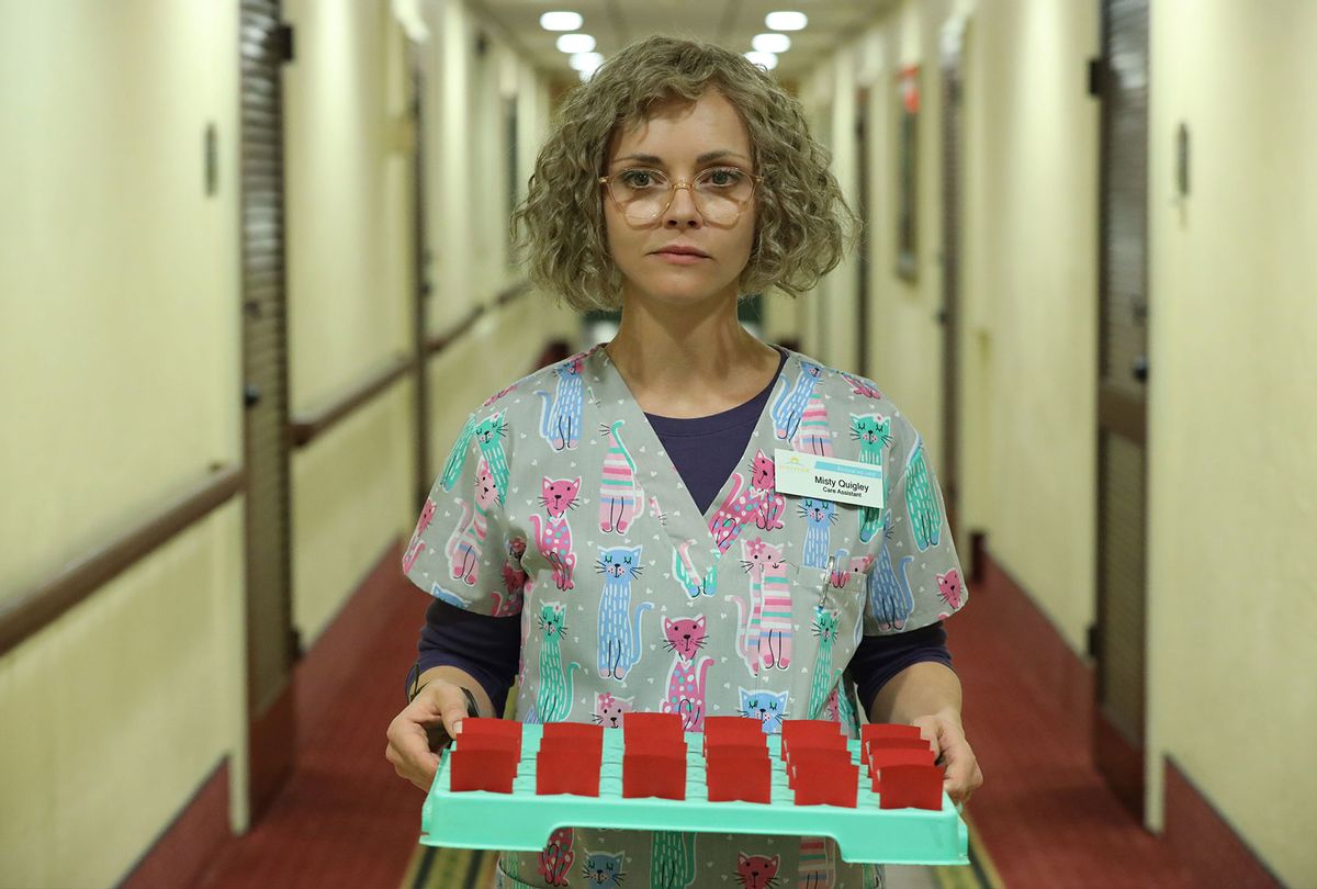 Christina Ricci in "Yellowjackets" (Paul Sarkis/Showtime)